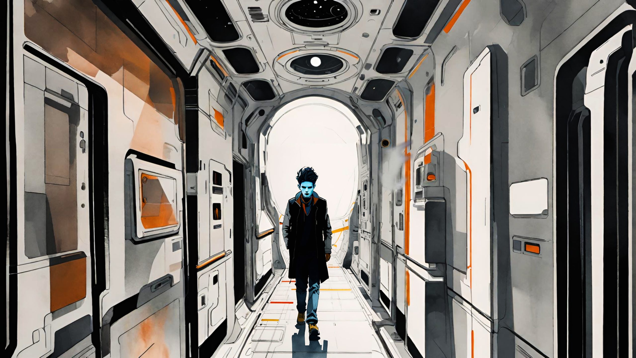 Aboard star ship Odela, Shol mulls a critical update of the Ootray tech he depends on.